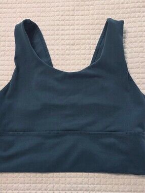 Activ8 Women’s Seamless Scoop Neck Sports Bra - Teal Blue